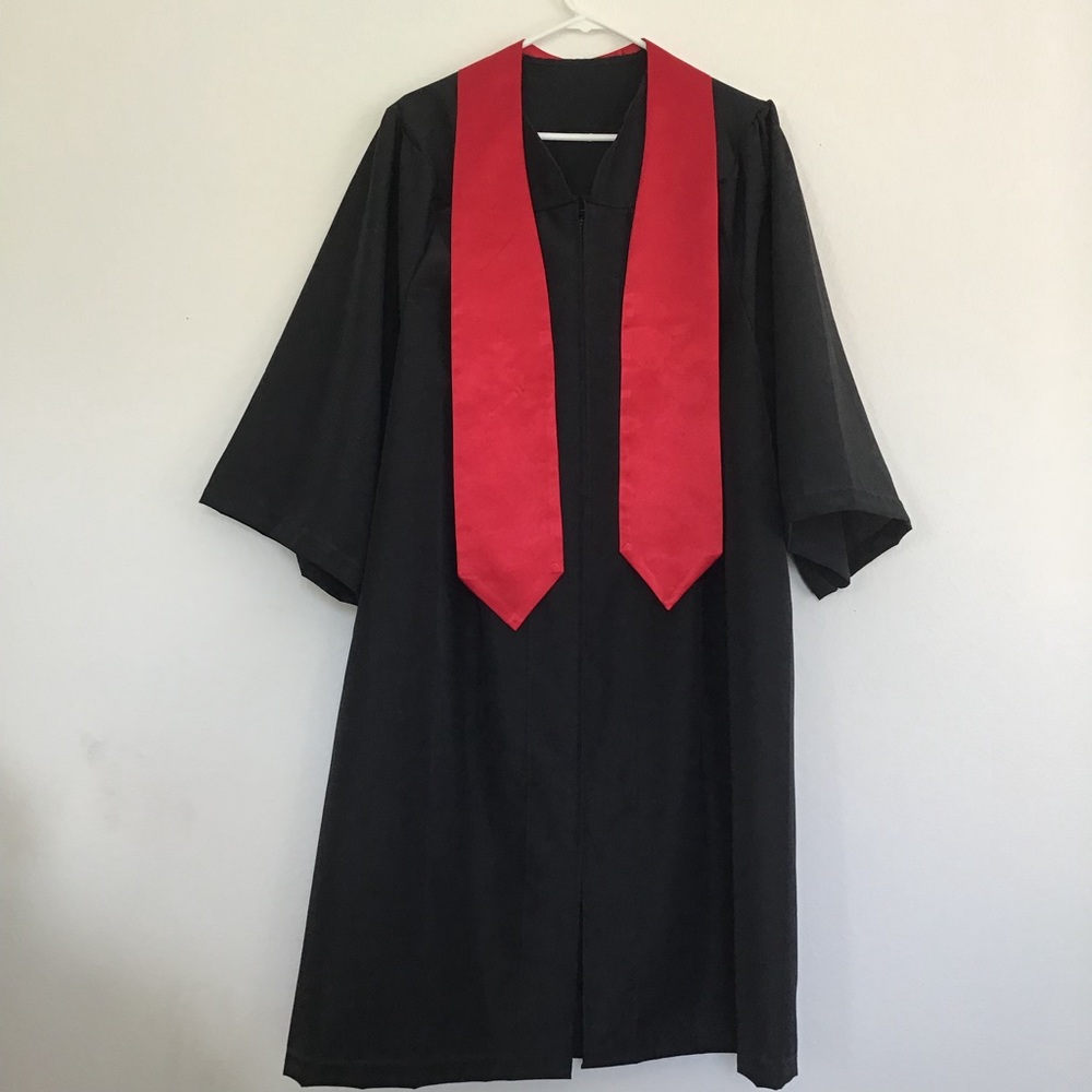 Graduation cap and gown